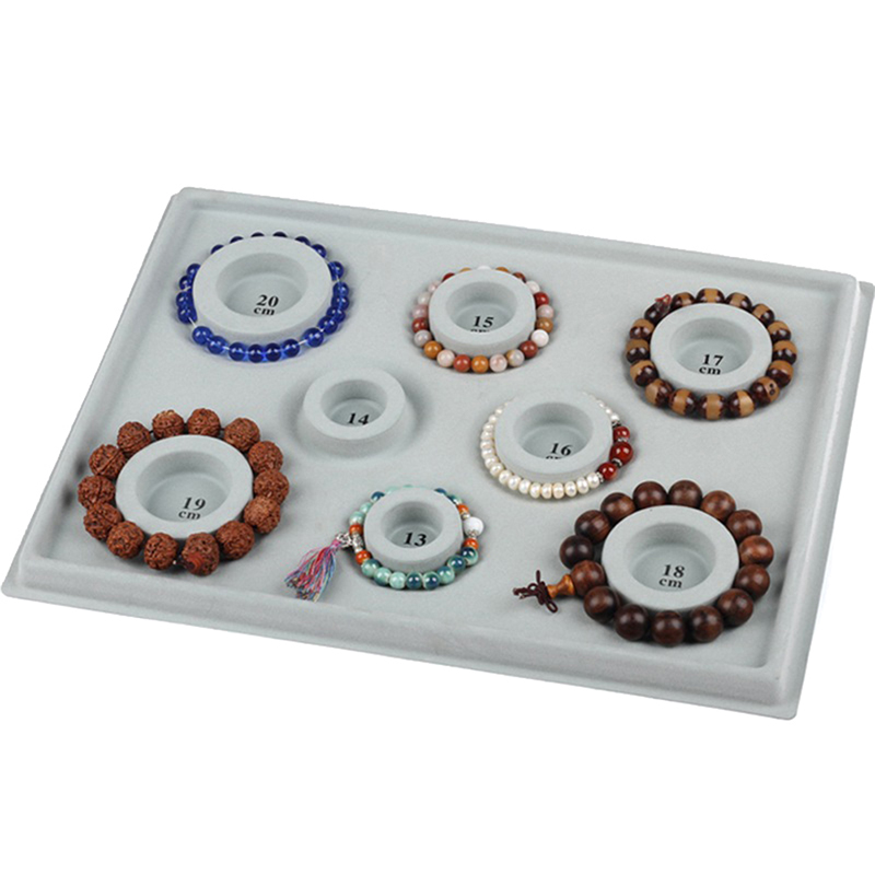 Jewelry Making Education - Серые флокированные доски для браслетов, органайзер