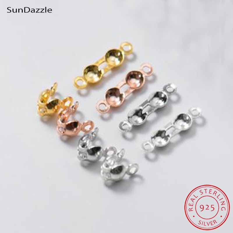 Jewelry Making Gold - 4 шт. Настоящие цельные застежки-коннекторы из