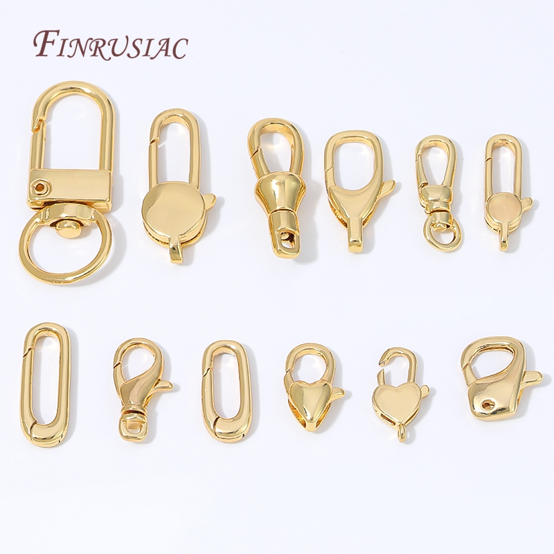 Jewelry Making Gold - Застежки-карабины​,Застежка-карабин в форме мини-сердца с покрытием