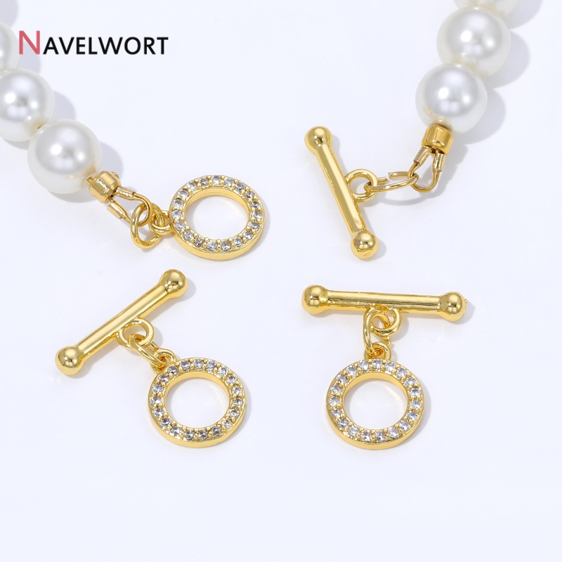 Jewelry Making Designs - Застежки-тогглы из латуни с позолотой 18K