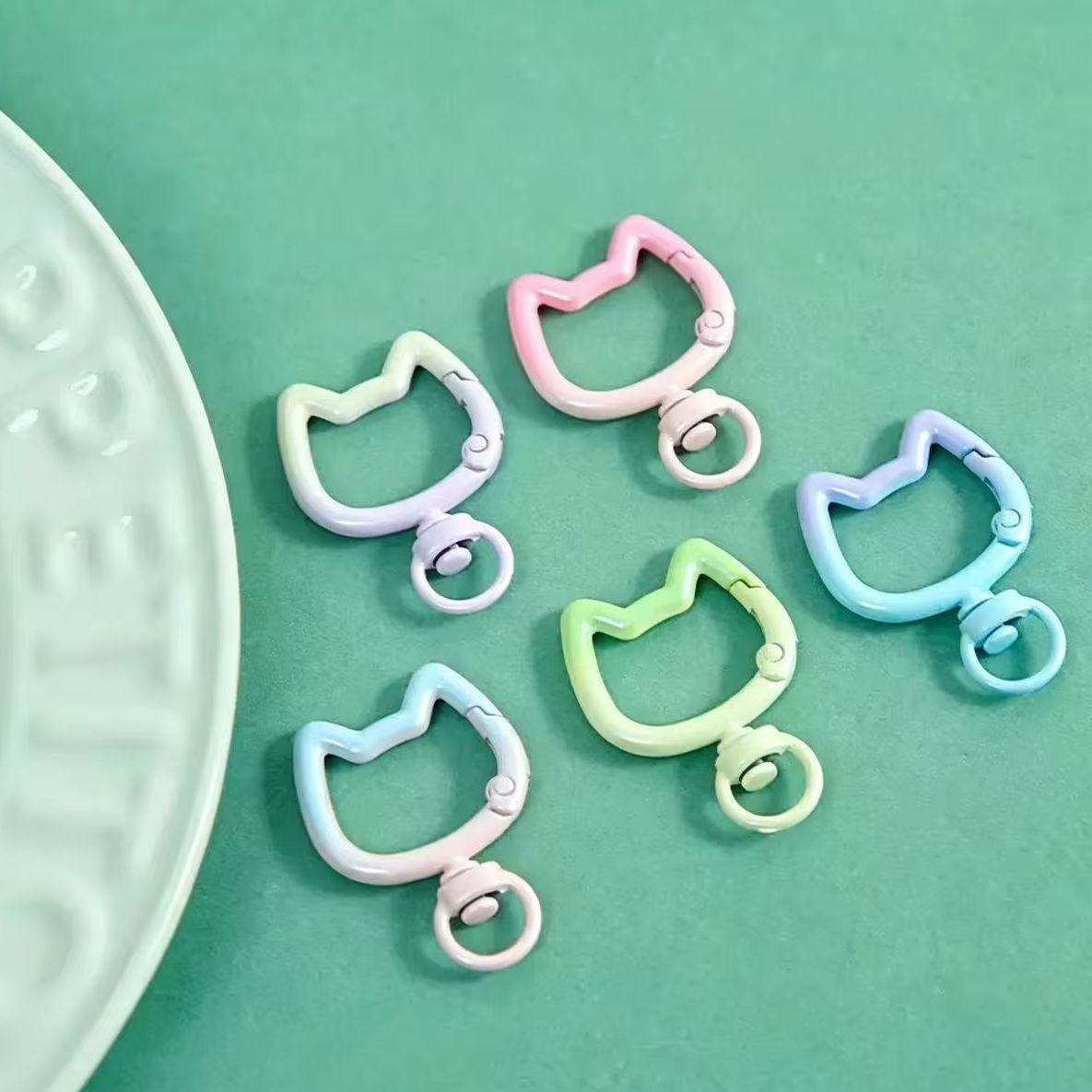 Jewelry Making Designs - 5-10 шт. градиентных милых карабинов-застежек в