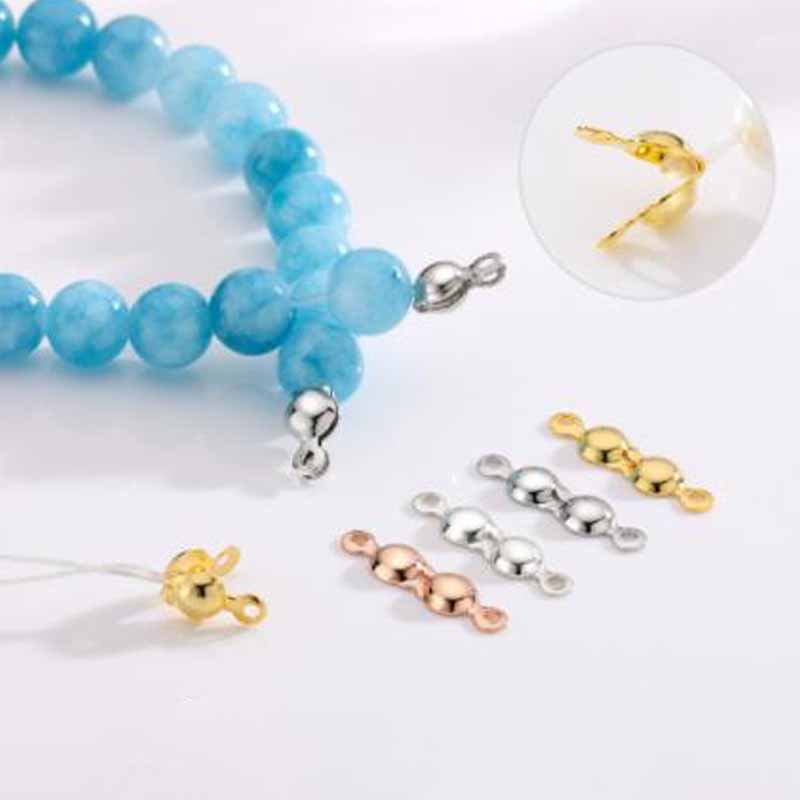 4 шт. Настоящие цельные застеж – обзор и цена Jewelry Making Gold