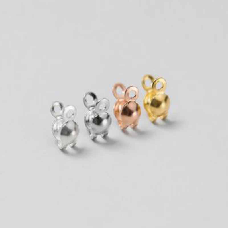 4 шт. Настоящие цельные застеж – обзор и цена Jewelry Making Gold