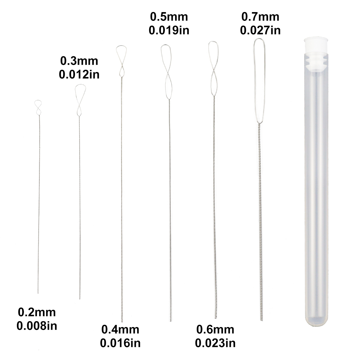 6 шт/лот 0,2-0,7 мм витаный бу – обзор и цена Beading Needle Fine