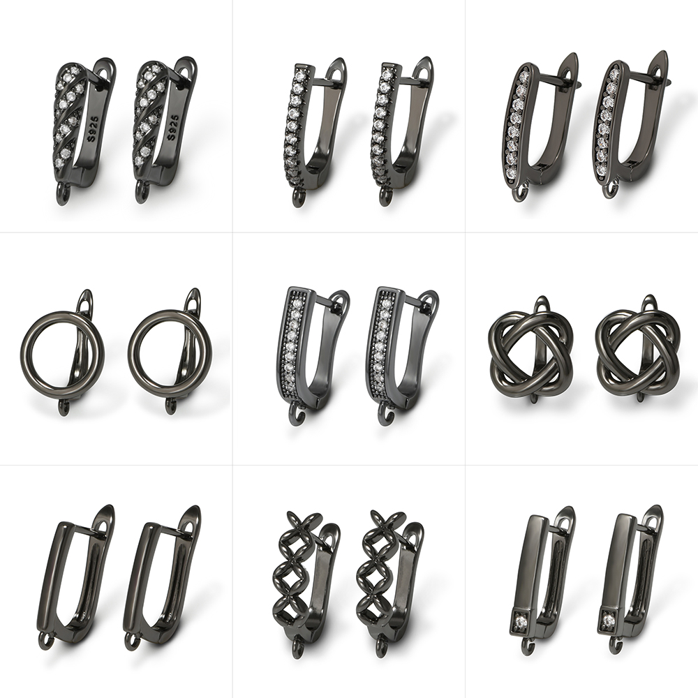YANASI 1 пара черных латунных  – обзор и цена Jewelry Making Designs